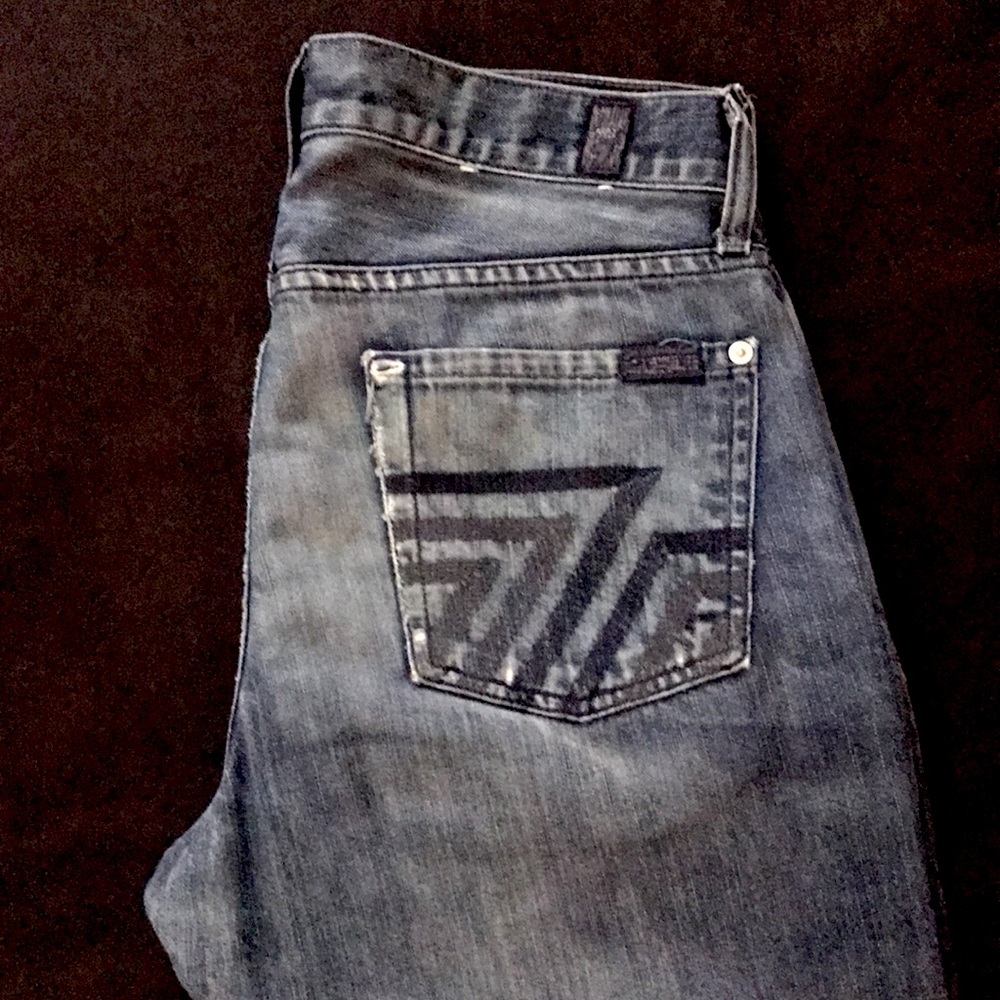 Men’s 7 FOR ALL MANKIND Relaxed HEAVY Stitch Jeans - Picture 8 of 11